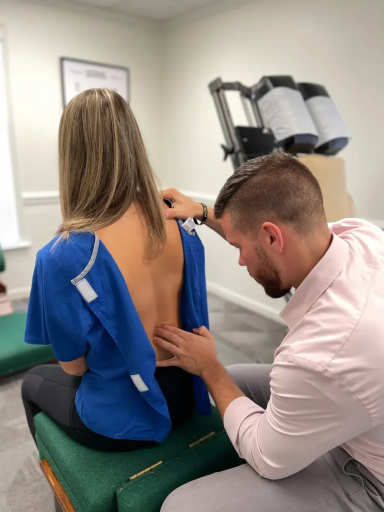 Spinal Evaluation and Chiropractic Adjustment at Axiom Chiropractic Charlotte