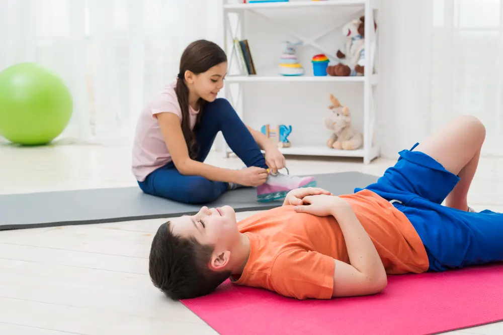 Chiropractor providing gentle care to child patient